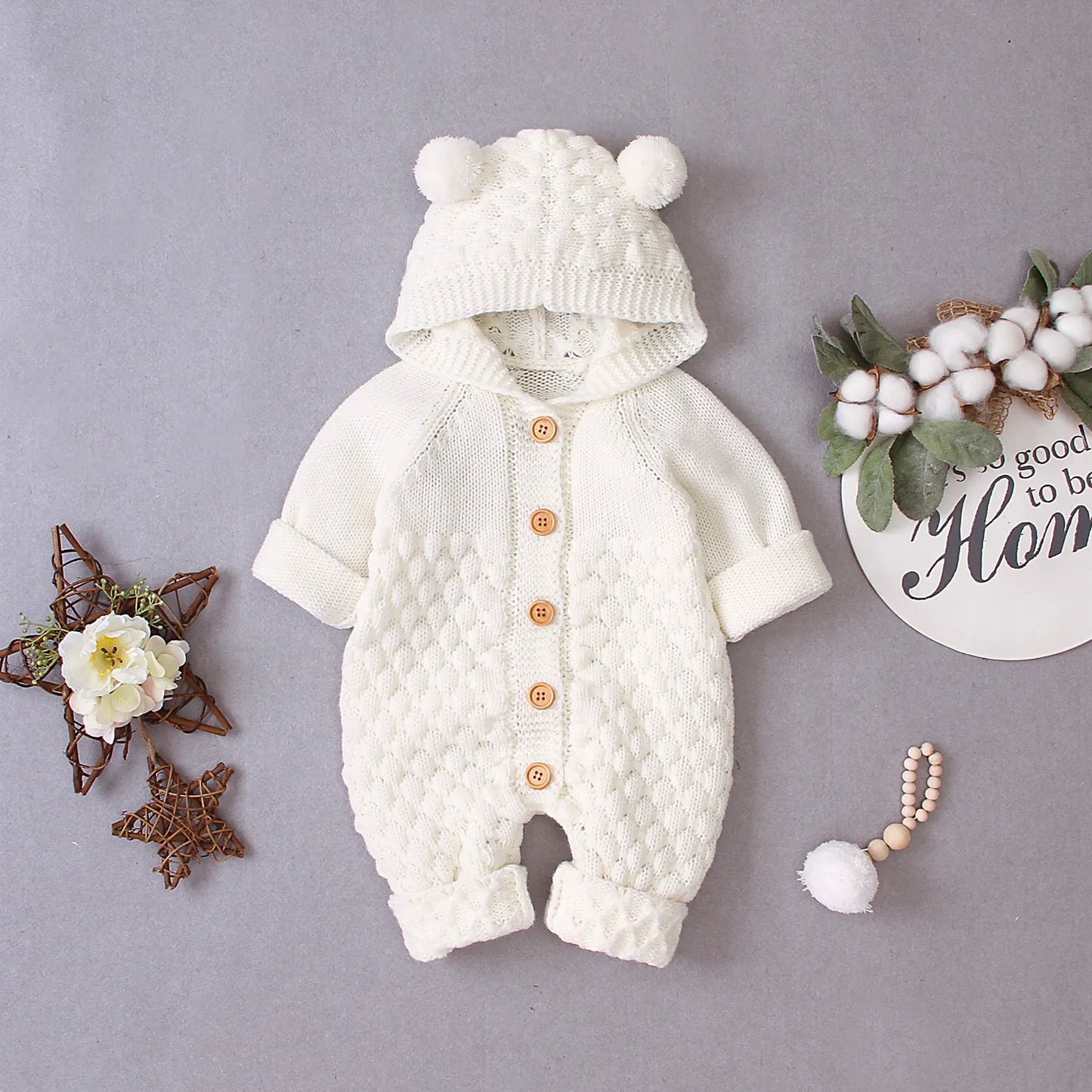 Barboteuse à capuche | Pretty Bear™ - Bébé Diana