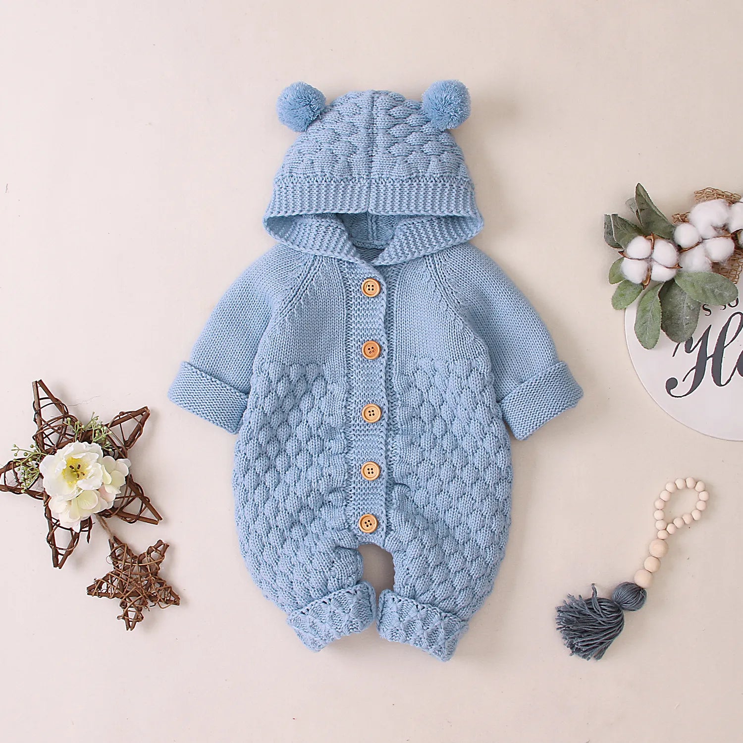 Barboteuse à capuche | Pretty Bear™ - Bébé Diana