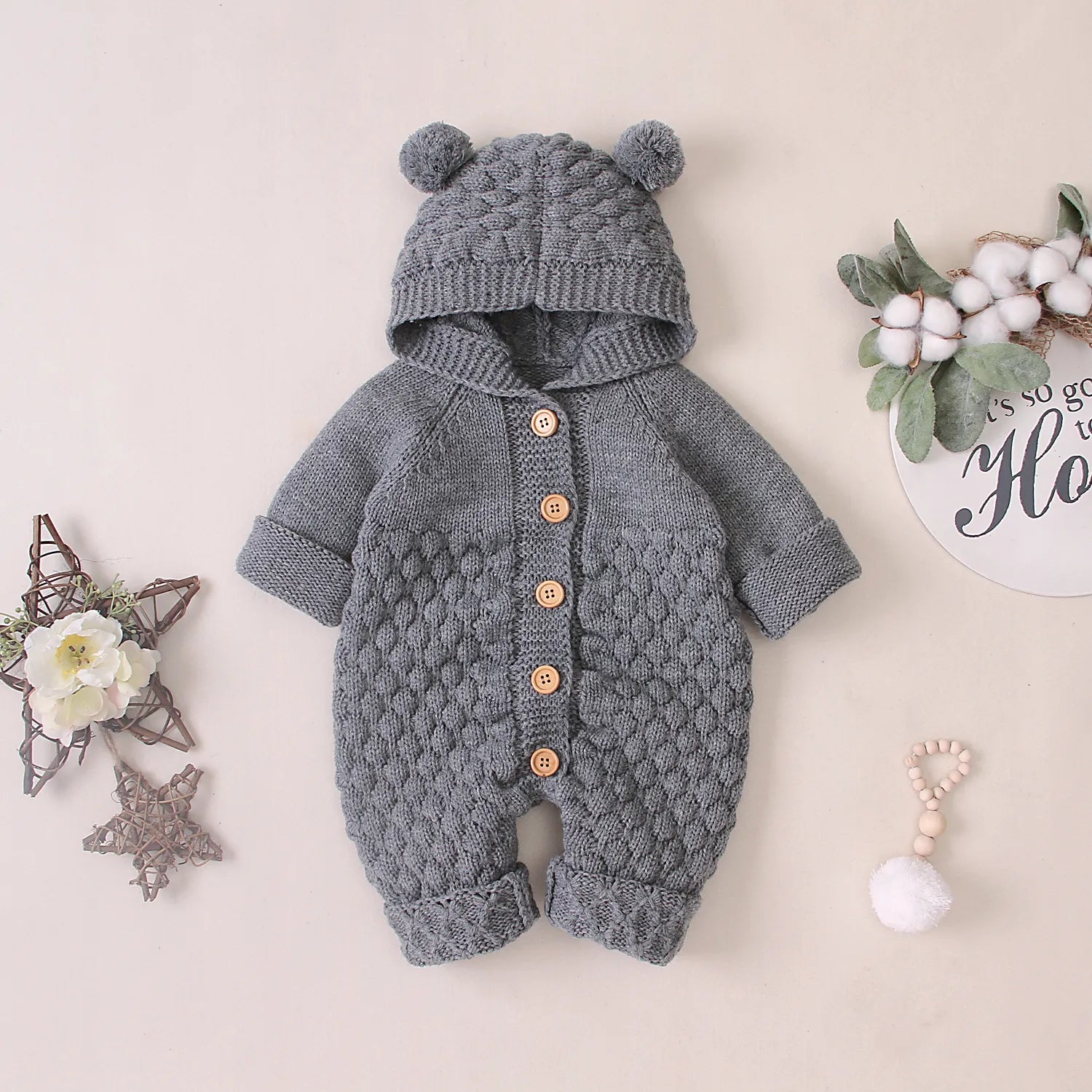 Barboteuse à capuche | Pretty Bear™ - Bébé Diana