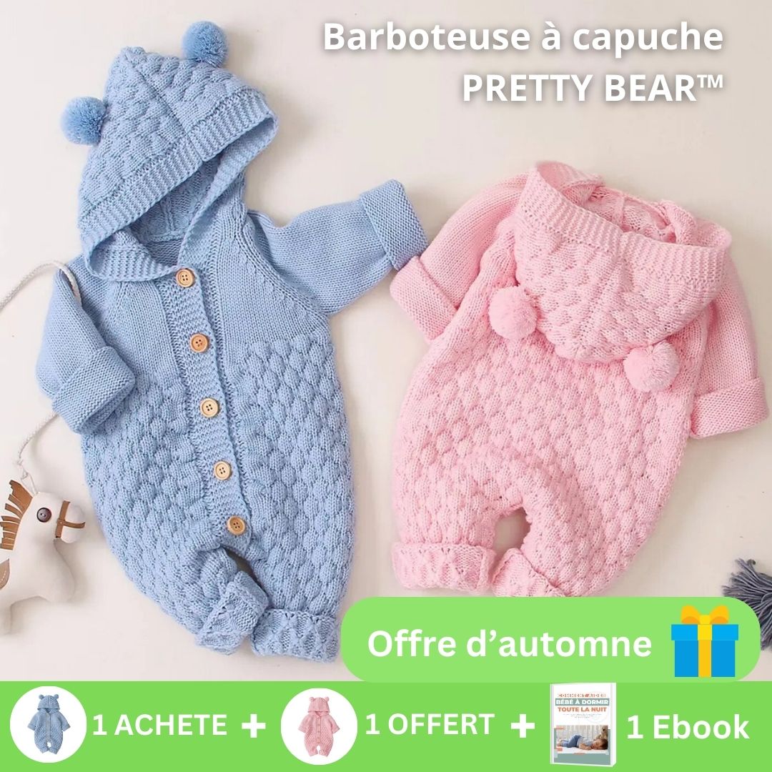 Barboteuse à capuche | Pretty Bear™ - Bébé Diana