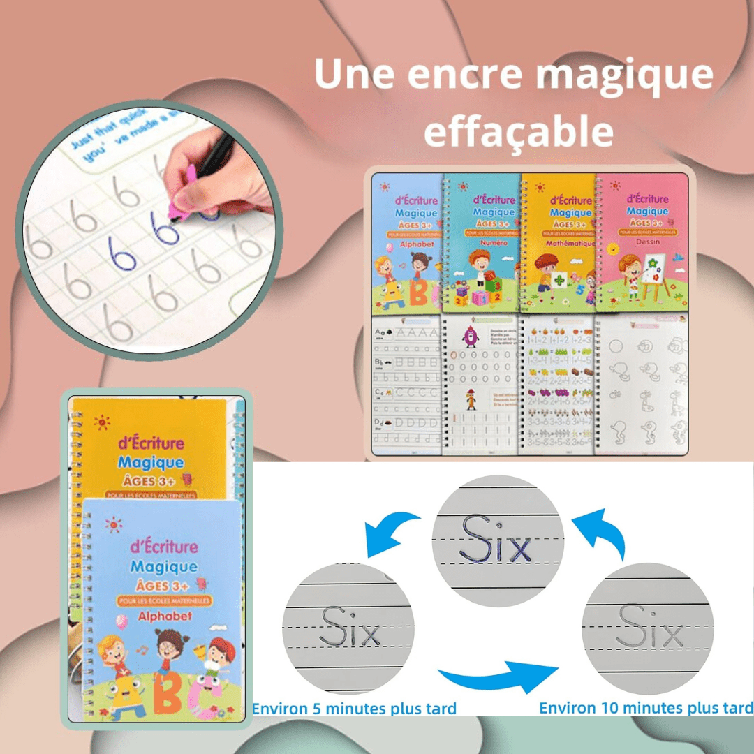 Cahier magique effaçable