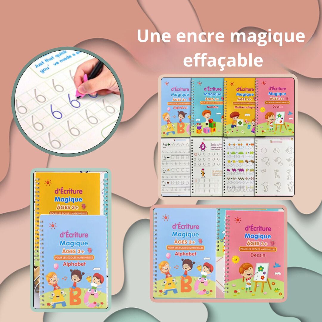 Cahier magique effaçable